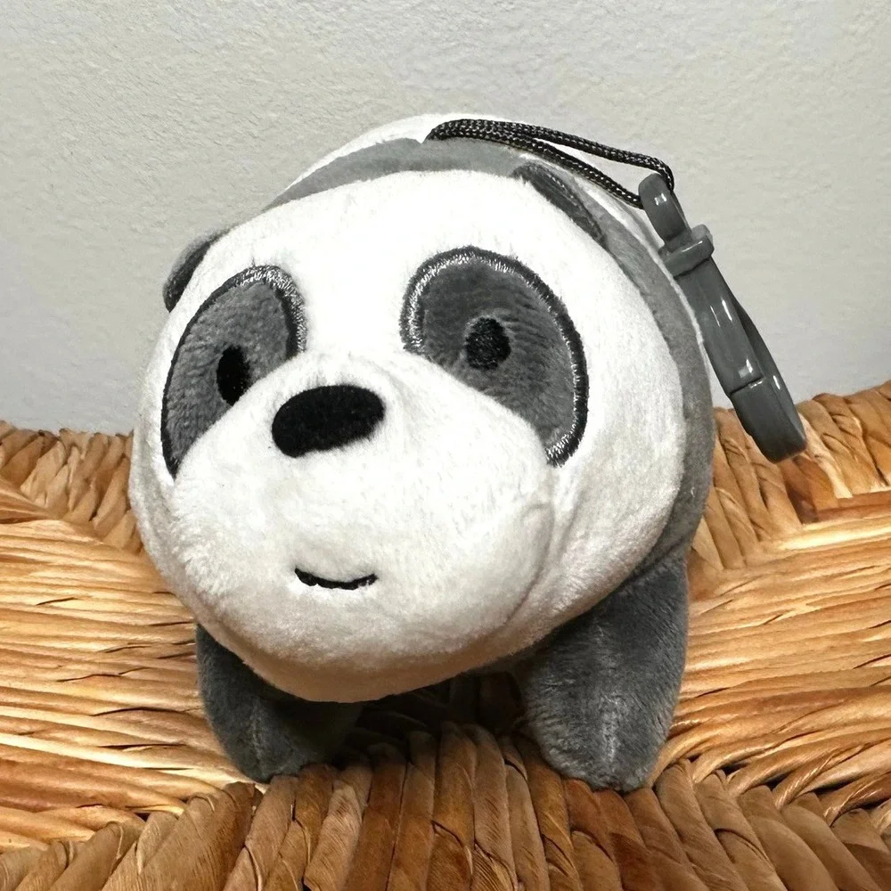 We Bare Bears‎ Panda Plush Cartoon Network Clip Keychain NWOT